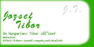 jozsef tibor business card